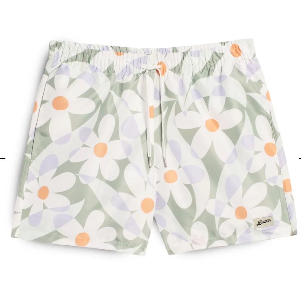 Bather Sage Daisy Trip Swim Trunk